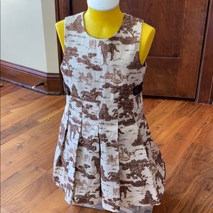 Gorgeous pinwale corduroy girls pleated dress